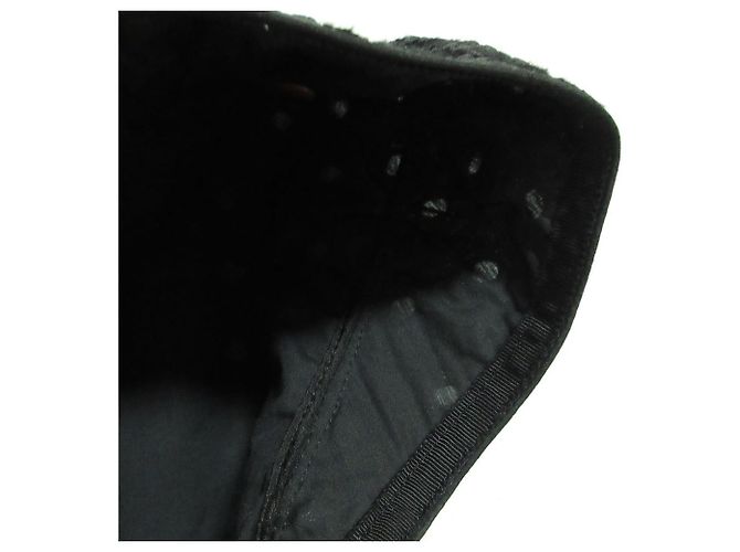 Autre Marque Flock-Jacquard-Spitzenbluse Drawer Schwarz - Ansicht 5