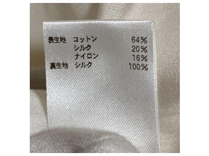 Autre Marque Vestido de Jacquard de Seda y Algodón BLAMINK Blanco - vista 7