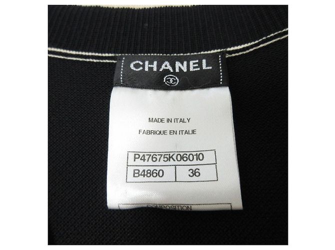 Timeless Chanel Coco Mark Piqué Kleid Schwarz - Ansicht 6