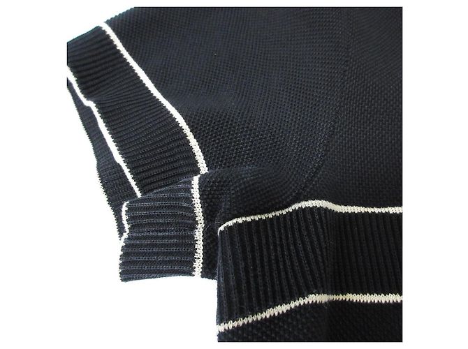 Timeless Chanel Coco Mark Piqué Kleid Schwarz - Ansicht 8