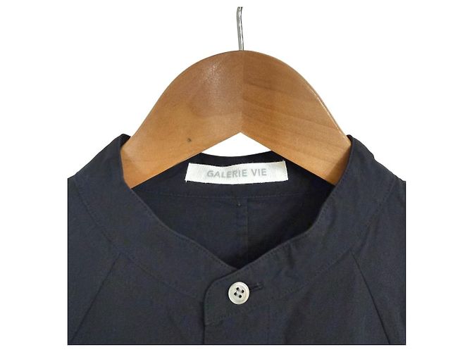 Autre Marque Camisa Ancha de Algodón Galerie Vie Negro - vista 5