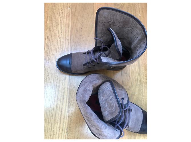 Botas western Carolina Herrera Beige - vista 5