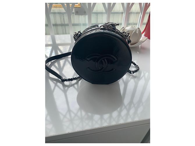 Clutch Chanel in pelliccia nera Nero - vista 6