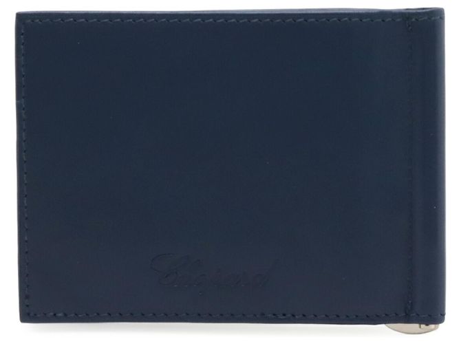 Autre Marque Carteira bi-fold de couro azul Chopard - vista 2
