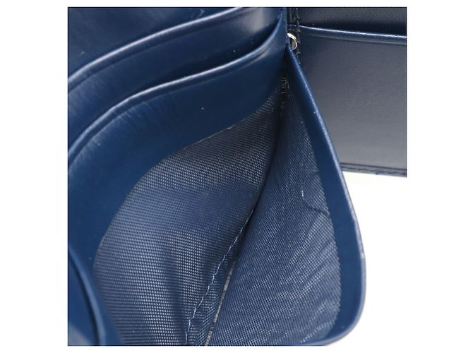 Autre Marque Carteira bi-fold de couro azul Chopard - vista 7