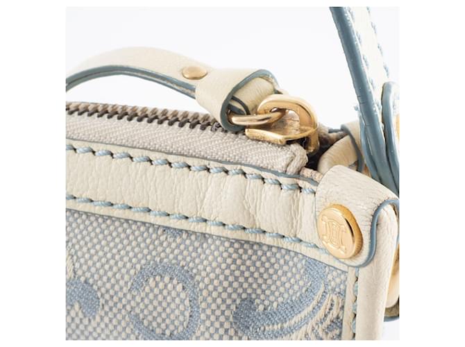 Céline Borsa a Spalla Celine C Macadam Bianco Blu - vista 11
