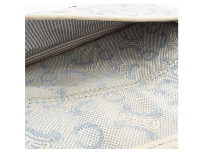 Céline Borsa a Spalla Celine C Macadam Bianco Blu - vista 16
