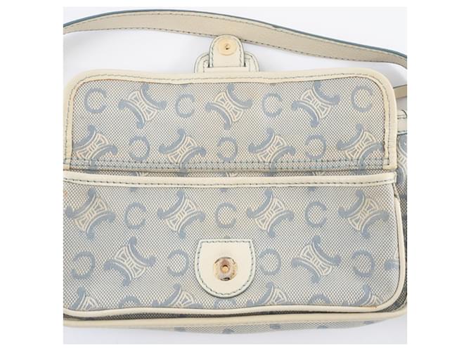 Céline Borsa a Spalla Celine C Macadam Bianco Blu - vista 17