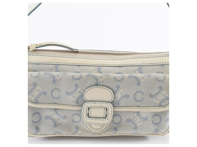 Céline Borsa a Spalla Celine C Macadam Bianco Blu - vista 18