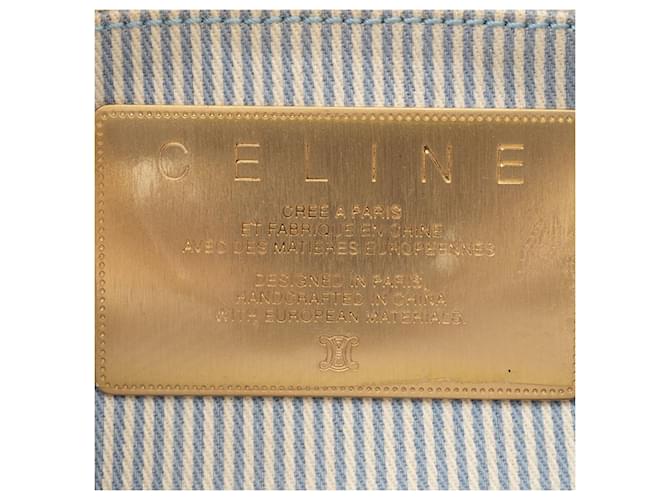 Céline Borsa a Spalla Celine C Macadam Bianco Blu - vista 8