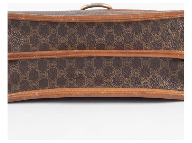 Céline Borsa a Spalla Celine Macadam Flap Marrone - vista 10