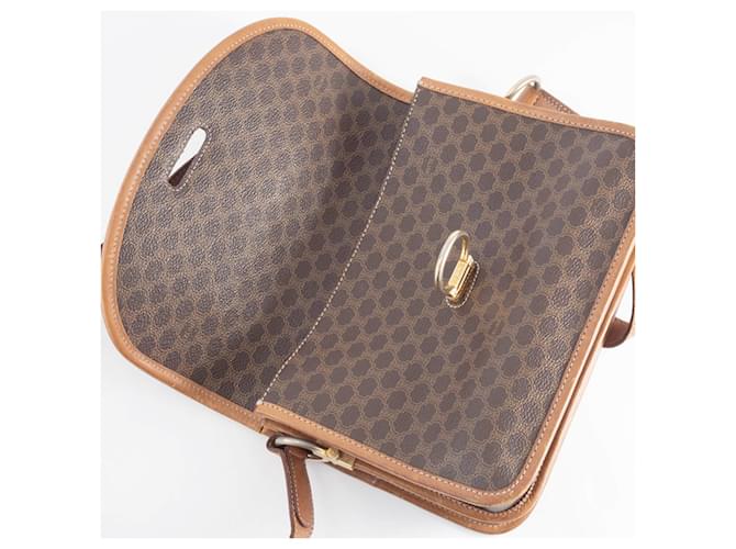 Céline Borsa a Spalla Celine Macadam Flap Marrone - vista 18