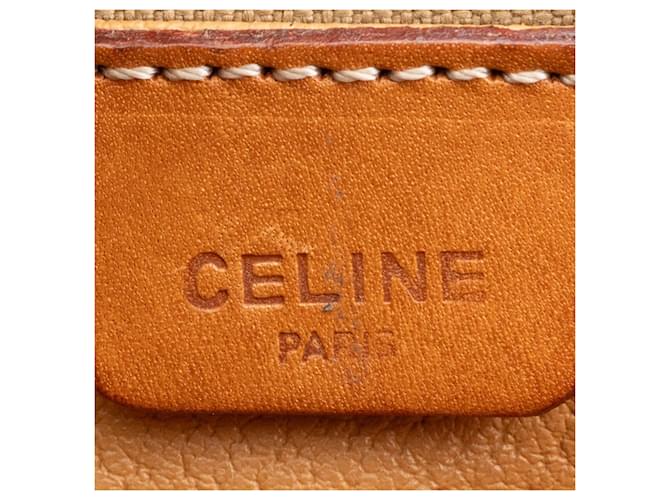 Céline Borsa a Spalla Celine Macadam Flap Marrone - vista 8