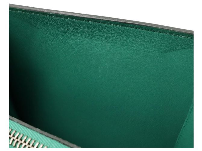 Billetera bi-fold compacta Constance de Hermès Verde - vista 9