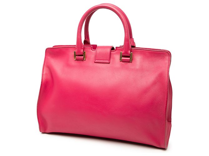 Borsa cabas Chyc piccola in pelle di vitello rosa Saint Laurent - vista 2