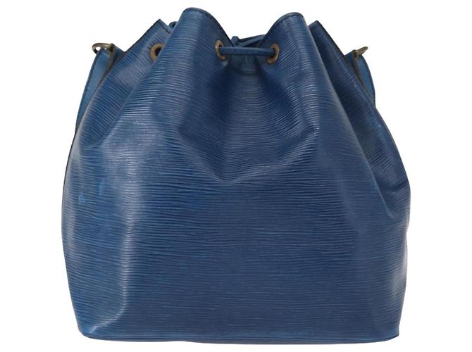 Noe Borsa Louis Vuitton Noé in pelle Epi Petit Noé Blu - vista 2