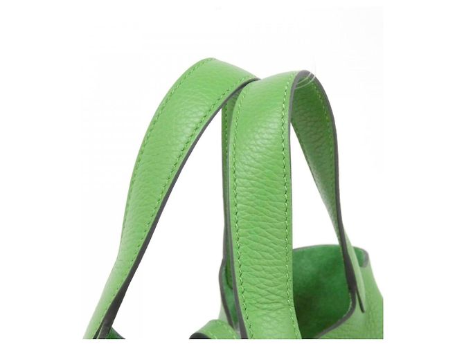 Hermès Picotin Lock PM Handtasche Hellgrün - Ansicht 5