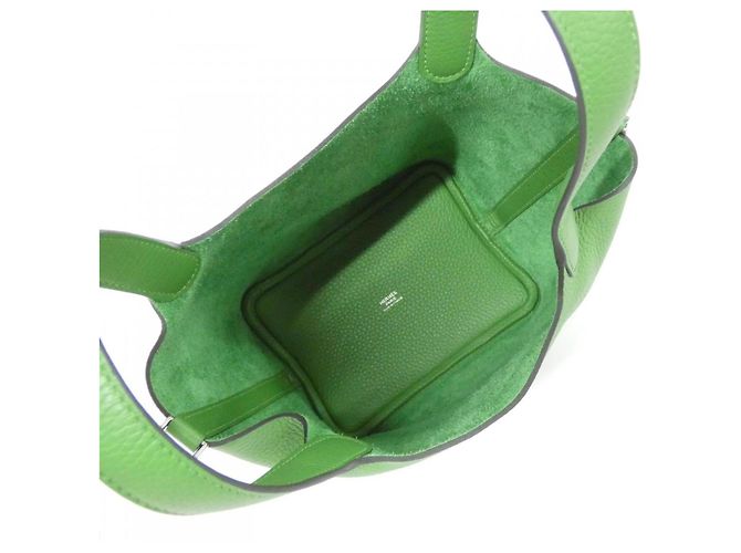 Hermès Picotin Lock PM Handtasche Hellgrün - Ansicht 6