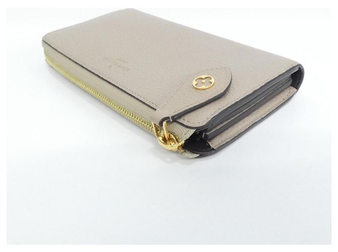 Billetera bi-fold Louis Vuitton Taurillon Comete Beige - vista 3