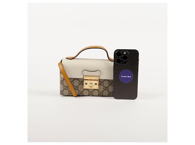 Gucci Mini Tote e Borsa a Spalla Paddlelock Marrone - vista 10