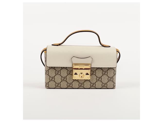 Gucci Mini Tote e Borsa a Spalla Paddlelock Marrone - vista 2