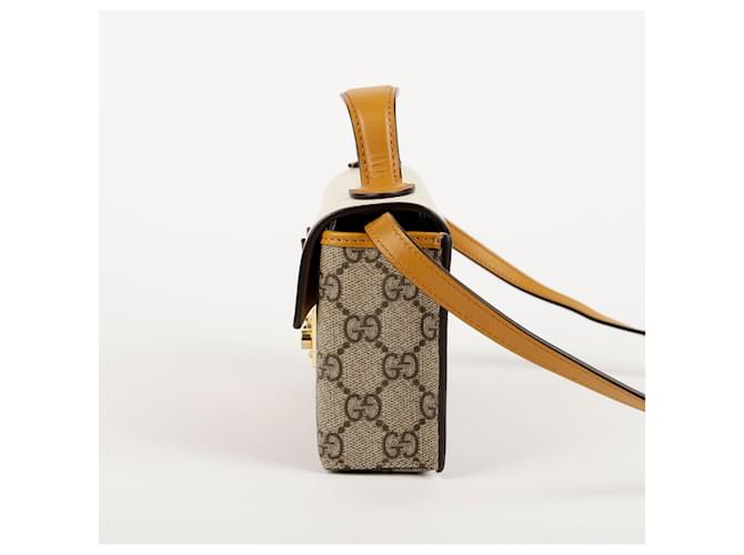 Gucci Mini Tote e Borsa a Spalla Paddlelock Marrone - vista 4