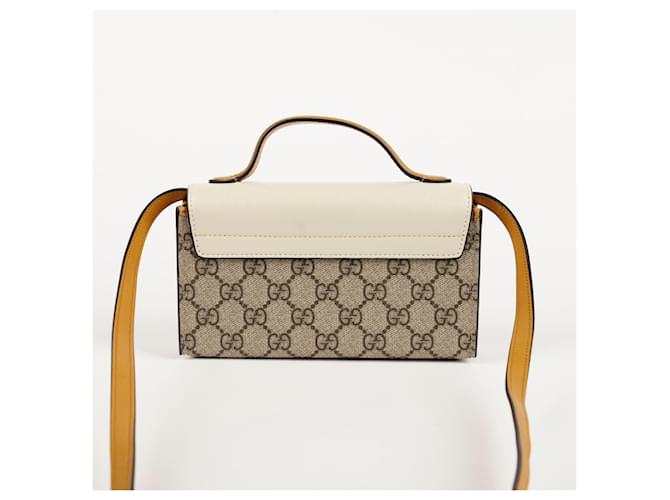 Gucci Mini Tote e Borsa a Spalla Paddlelock Marrone - vista 5