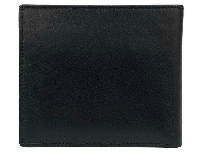 Portafoglio in pelle bifold Christian Dior Nero - vista 3