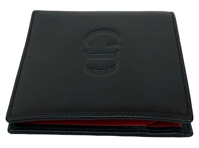Portafoglio in pelle bifold Christian Dior Nero - vista 7
