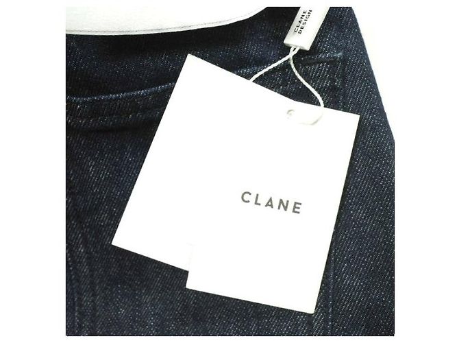 Autre Marque Denim-Hosen im Boot-Cut mit CLANE-Färbung Blau - Ansicht 4
