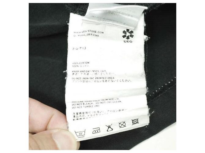 Autre Marque Camiseta de algodón UEG HUMAN AGAINST RACISM Negro - vista 7