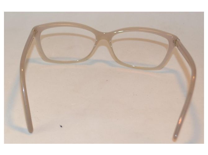 Gafas Yves Saint Laurent beige de plástico - vista 5