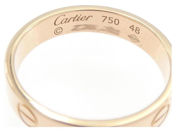 Anello Mini Love Cartier in Oro Rosa - vista 3