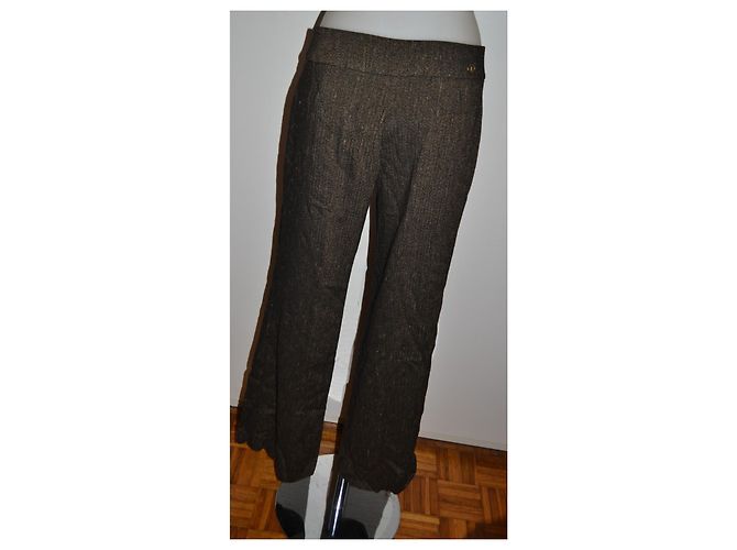 Pantalones rectos Trussardi de viscosa talla 42 Multicolor - vista 3