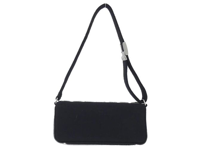 Borsa a spalla in tela nera Chanel Nero - vista 2