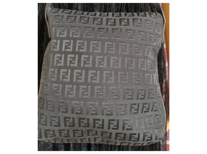 Fendi Schulter-Baguette-Tasche Anthrazitgrau - Ansicht 7