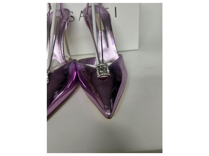Décolleté Casadei Blade in pelle - vista 3