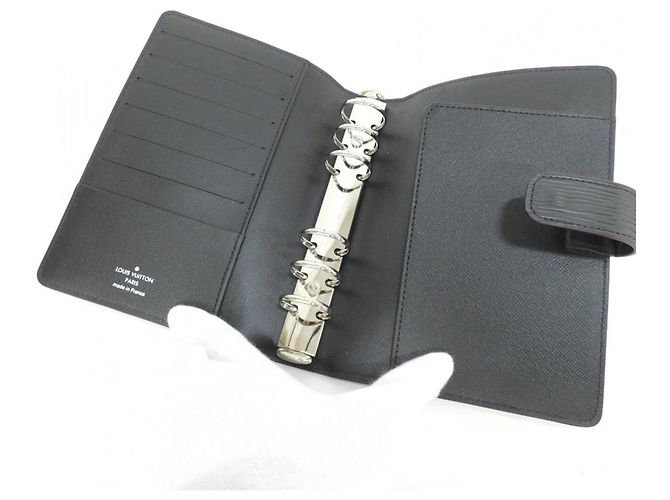 Louis Vuitton Epi Agenda MM Organizer Black - view 3