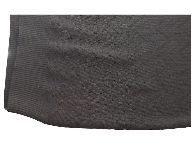 Oversized V-Ausschnitt Pullover in Schwarz mit Zickzack-Muster von Missoni IT42 / M – Hergestellt in Italien - Ansicht 5