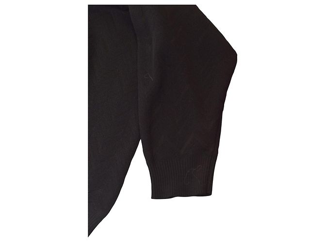 Oversized V-Ausschnitt Pullover in Schwarz mit Zickzack-Muster von Missoni IT42 / M – Hergestellt in Italien - Ansicht 6