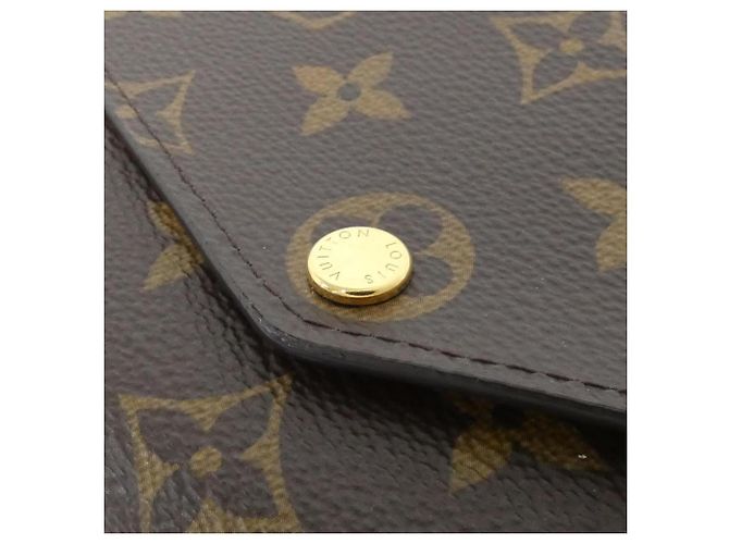 Cartera Sarah M62234 Monograma Louis Vuitton Castaño Fucsia - vista 3