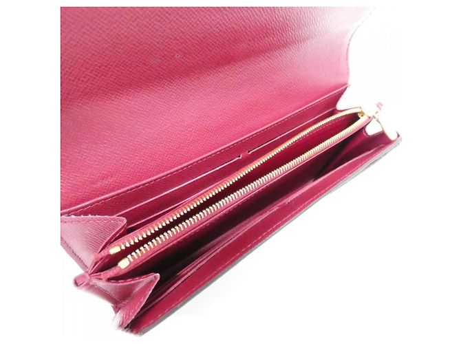 Cartera Sarah M62234 Monograma Louis Vuitton Castaño Fucsia - vista 8