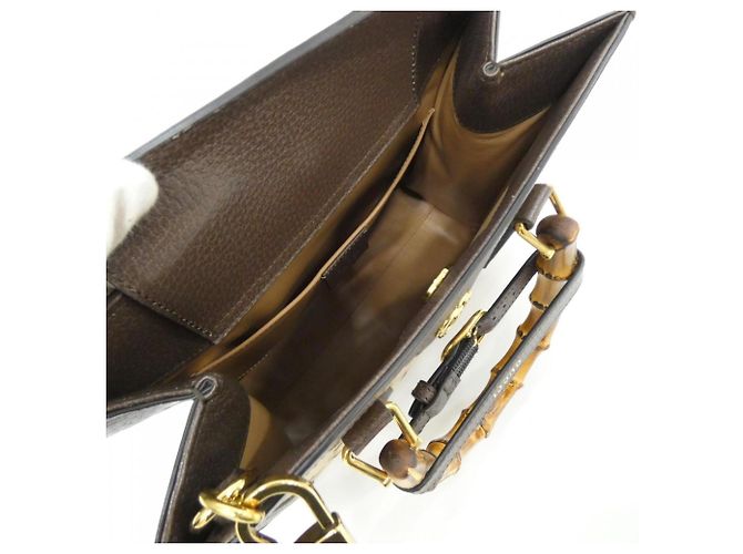 Borsa Gucci DIANA 660195 UKMBT Marrone Cammello - vista 10