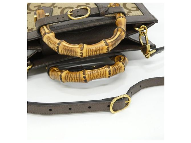 Borsa Gucci DIANA 660195 UKMBT Marrone Cammello - vista 9