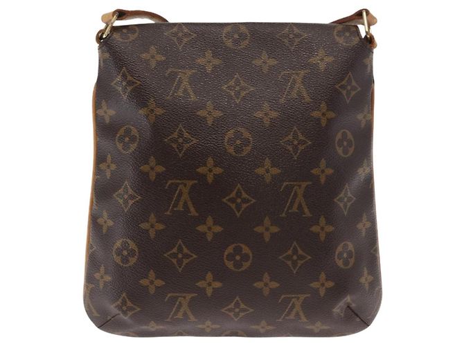 Borsa Musette Salsa Louis Vuitton in tela Monogram GM Marrone - vista 2