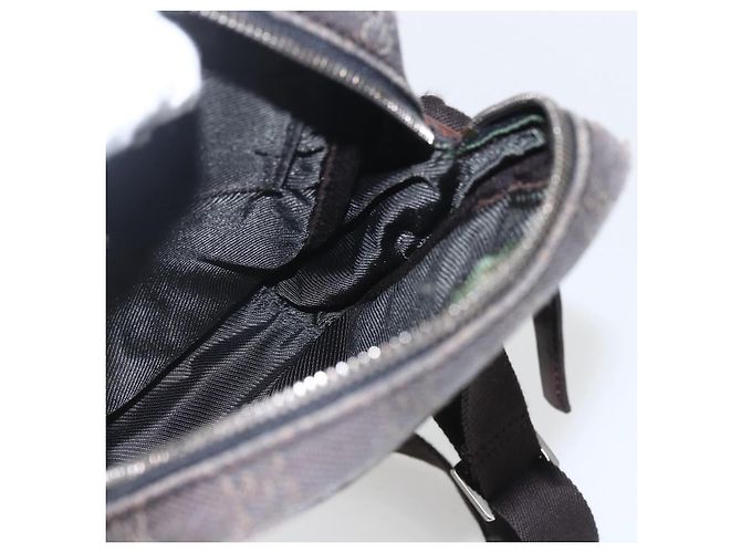 Borsa a Spalla GG Canvas Gucci Marrone Argento Auth 155588 - vista 19