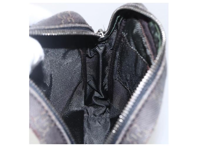 Borsa a Spalla GG Canvas Gucci Marrone Argento Auth 155588 - vista 20