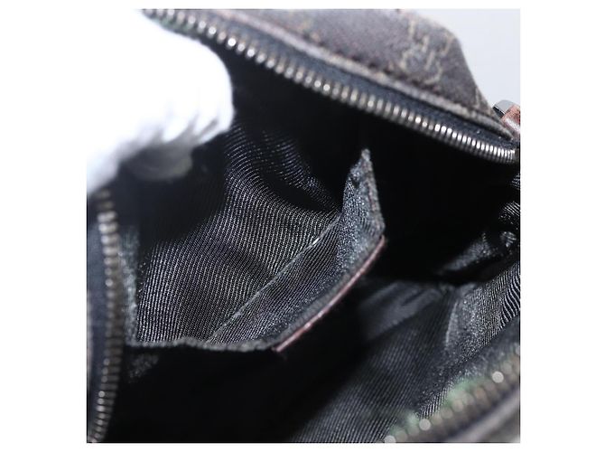 Borsa a Spalla GG Canvas Gucci Marrone Argento Auth 155588 - vista 21