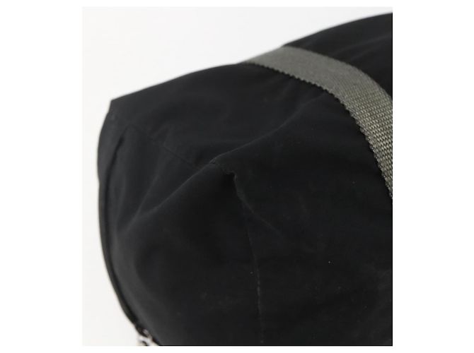 PRADA Borsa sportiva in nylon nera argento Auth 158398 Nero - vista 14
