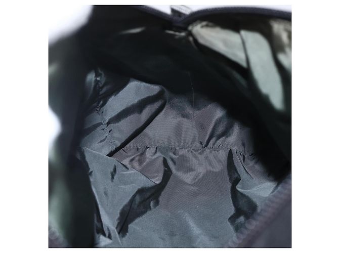 PRADA Borsa sportiva in nylon nera argento Auth 158398 Nero - vista 20